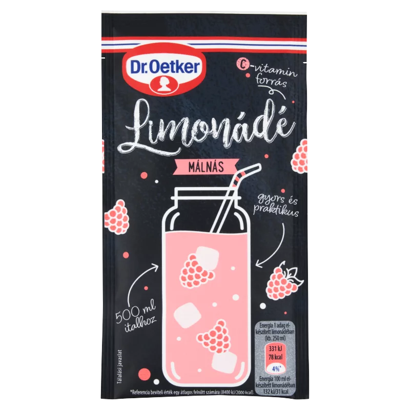 Dr. Oetker Limonádé málnás italpor 40 g 