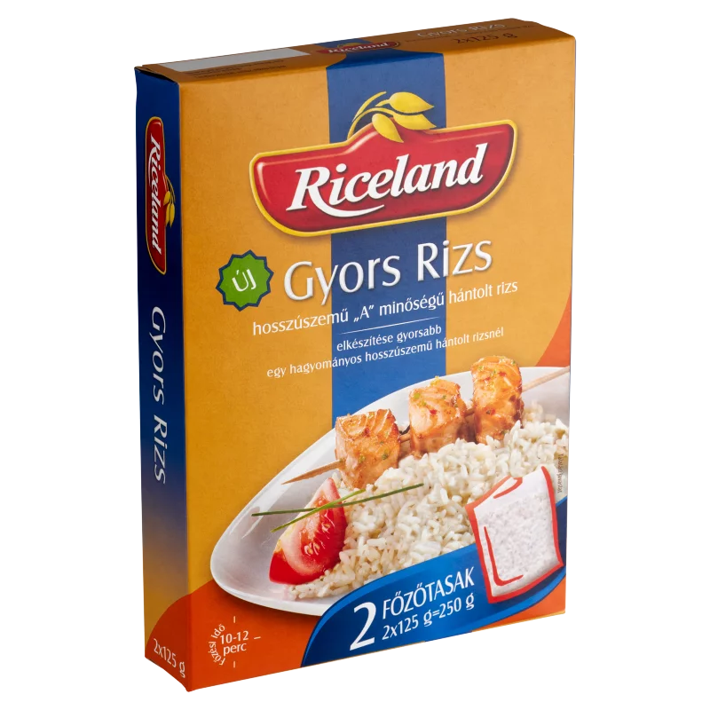 Riceland Gyors Rizs "A" minőségű hosszúszemű hántolt rizs 2 x 125 g (250 g)