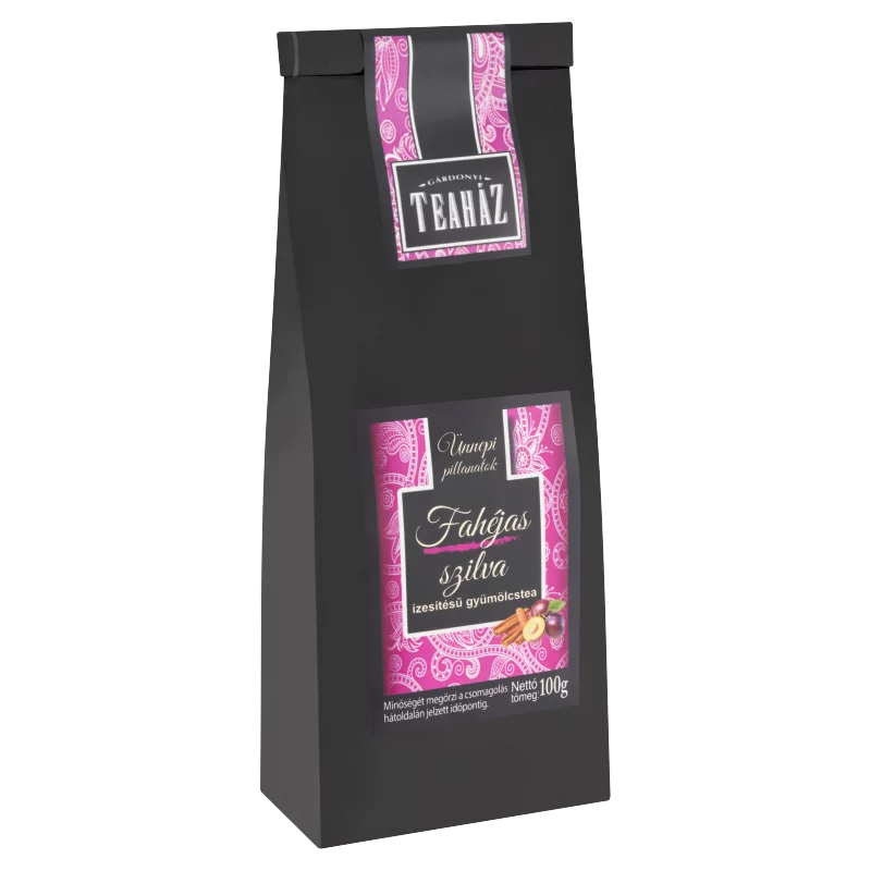 Gárdonyi Teaház Ünnepi Pillanatok fahéjas szilva ízesítésű gyümölcstea 100 g
