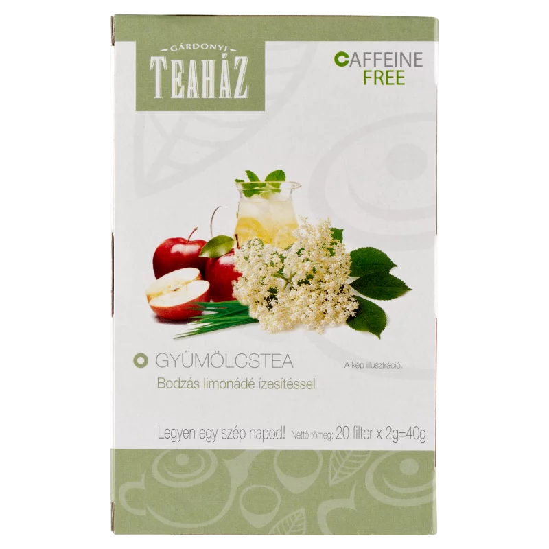 Gárdony Teaház gyümölcstea bodzás limonádé ízesítéssel 20 filter 40 g