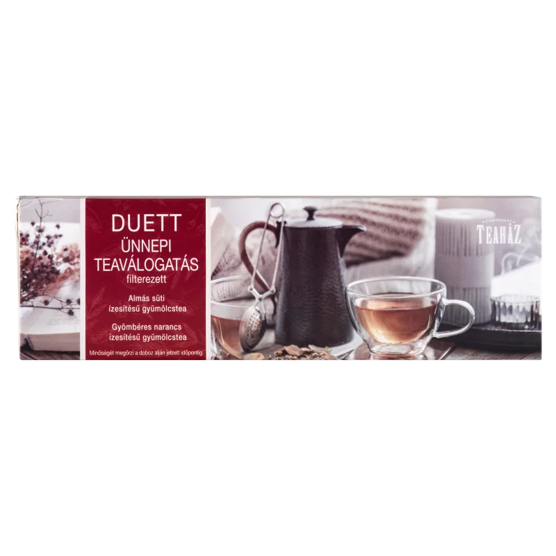 Gárdonyi Teaház Duett ünnepi teaválogatás filterezett 48 filter 96 g