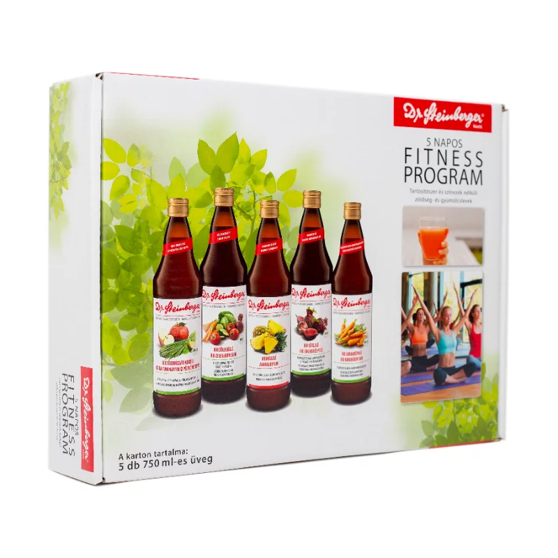 Dr. Steinberger tartósítószer és színezék nélküli zöldség- és gyümölcslevek 5 x 750 ml