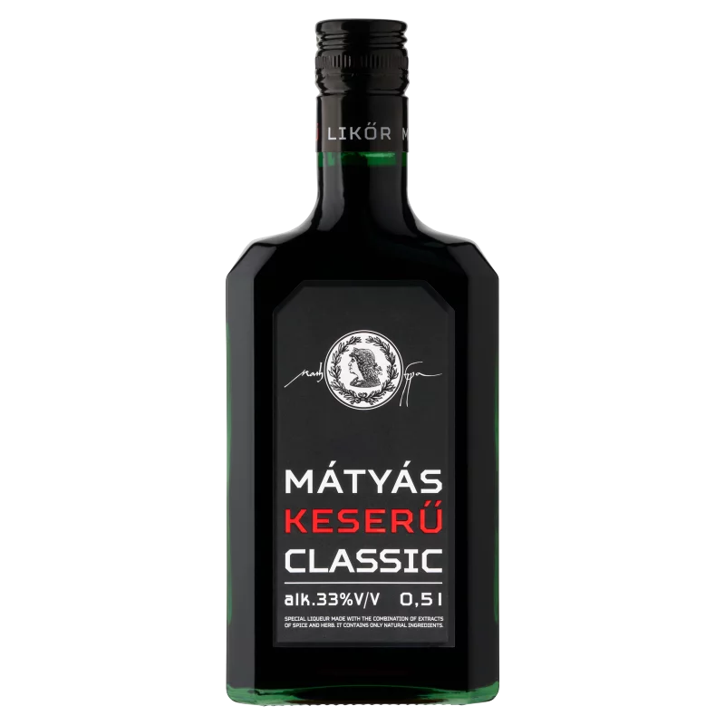 Mátyás Classic keserű likőr 33% 0,5l