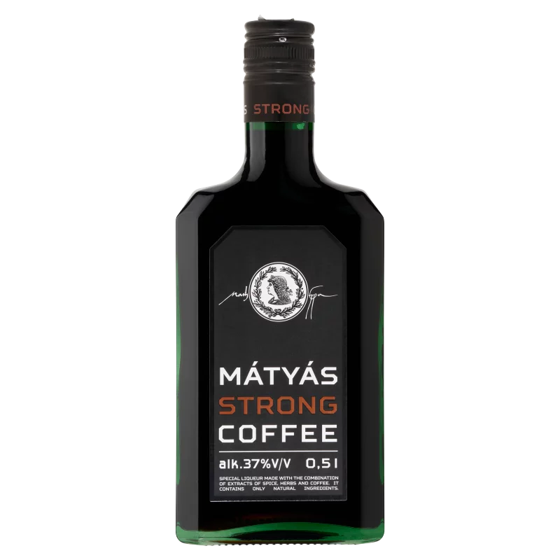 Mátyás Strong Coffee kávés keserű likőr 37% 0,5l