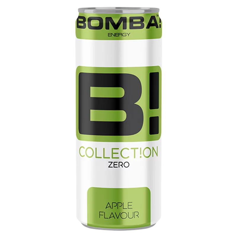 BOMBA! Collection Zero alma ízű cukormentes koffeintartalmú szénsavas üdítőital 250 ml