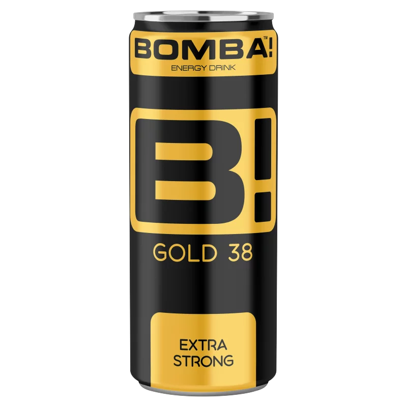 BOMBA! Gold 38 tutti-frutti ízű energiaital magas koffeintartalommal 250 ml