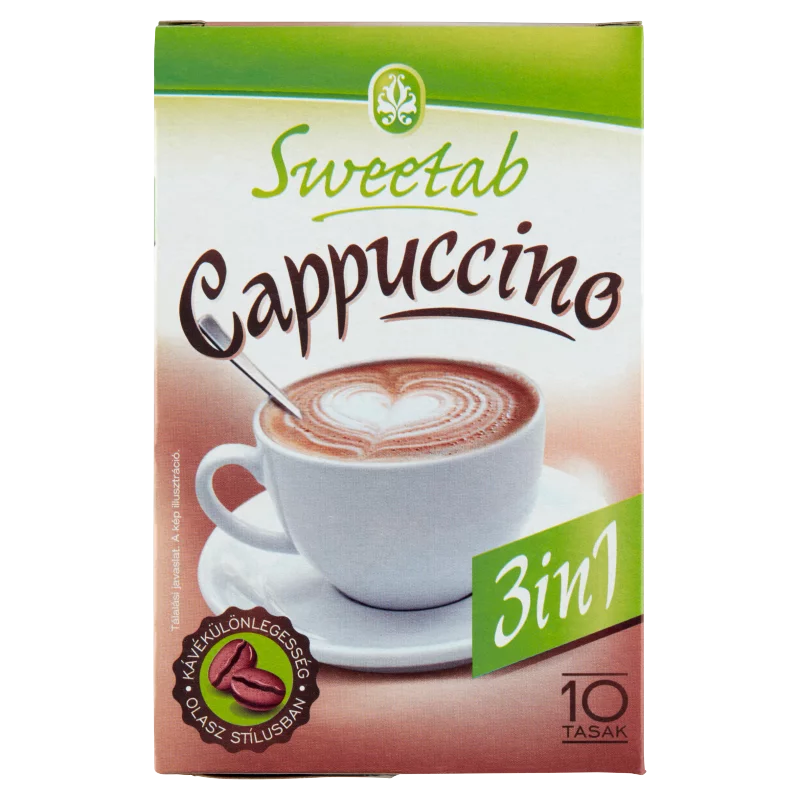 Sweetab 3in1 cappuccino azonnal oldódó kávéspecialitás 10 x 10 g (100 g)