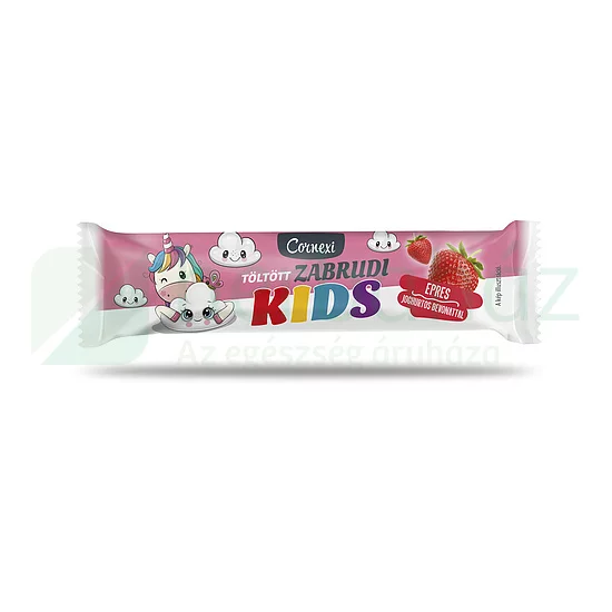 Cornexi zabrudi 30g vanília-epres töltelékkel tölt. joghurtos bevon. Kids