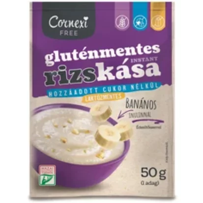 Cornexi rizskása 50g banános hcn-édesítőszerekkel, gluténmentes