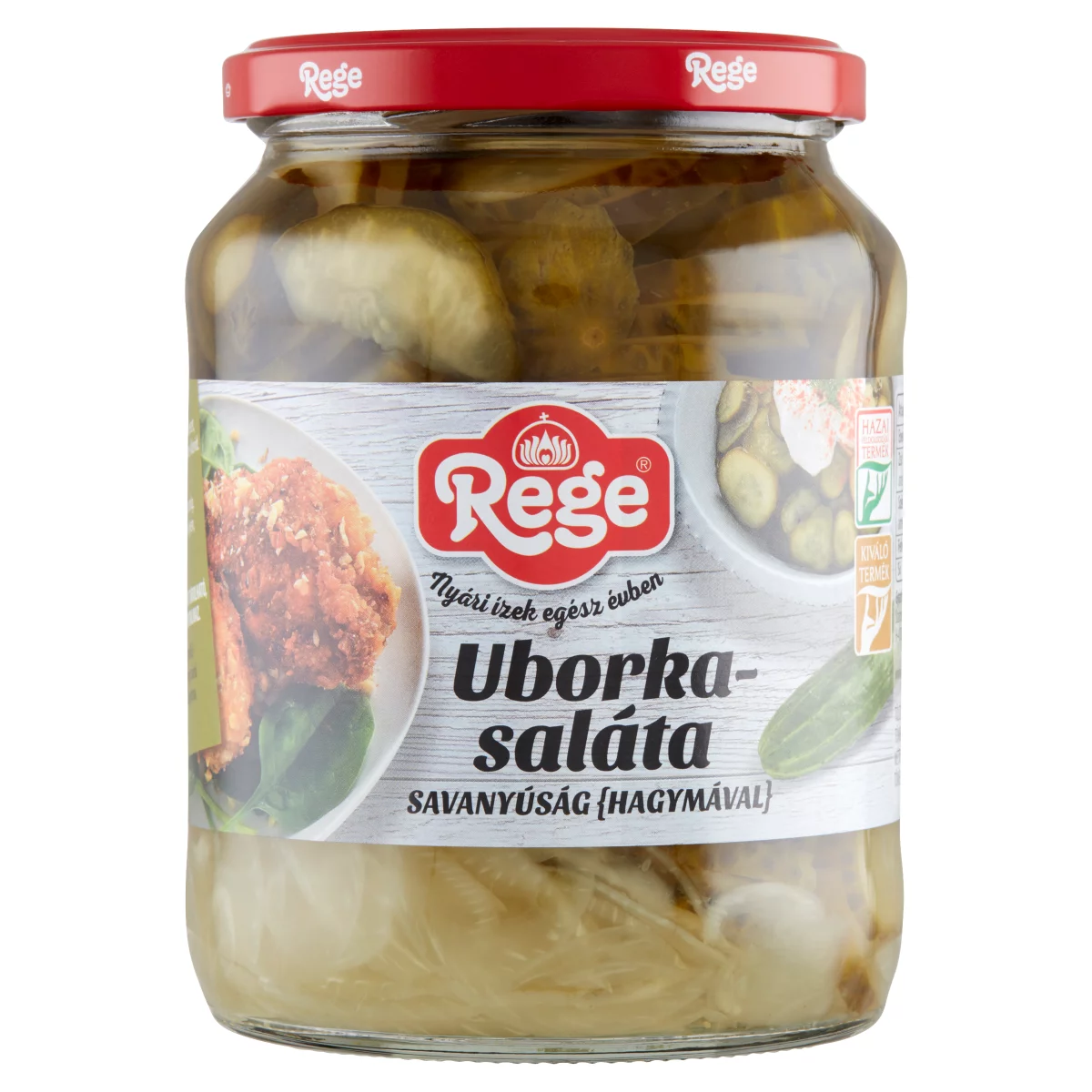 Rege uborkasaláta 680/350g hagymával