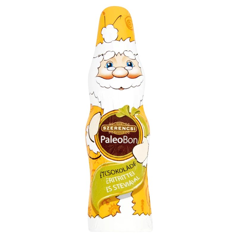 Szerencsi PaleoBon Mikulás étcsokoládé figura eritrittel és steviával 18 g
