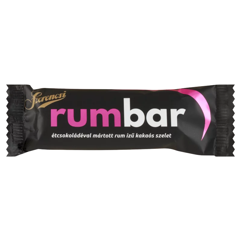 Szerencsi Rumbar étcsokoládéval mártott rum ízű kakaós szelet 26 g