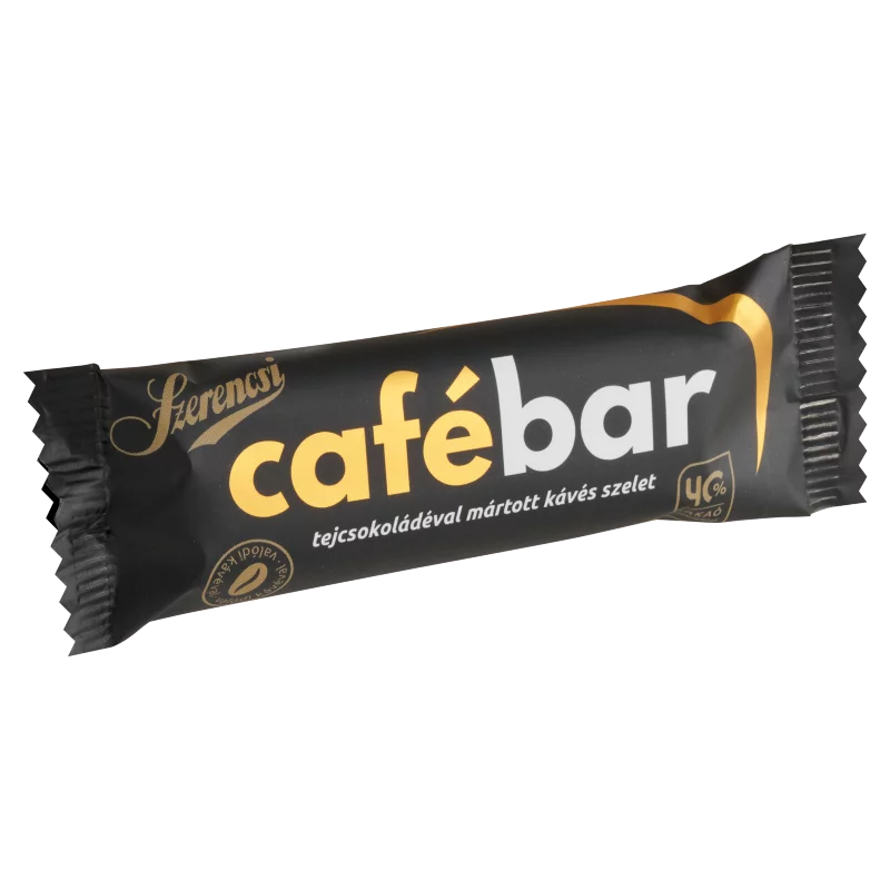 Szerencsi Cafébar tejcsokoládéval mártott kávés szelet 26 g