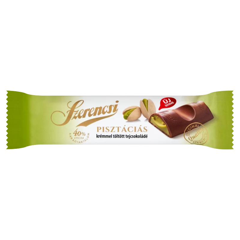 Szerencsi pisztáciás krémmel töltött tejcsokoládé 19 g