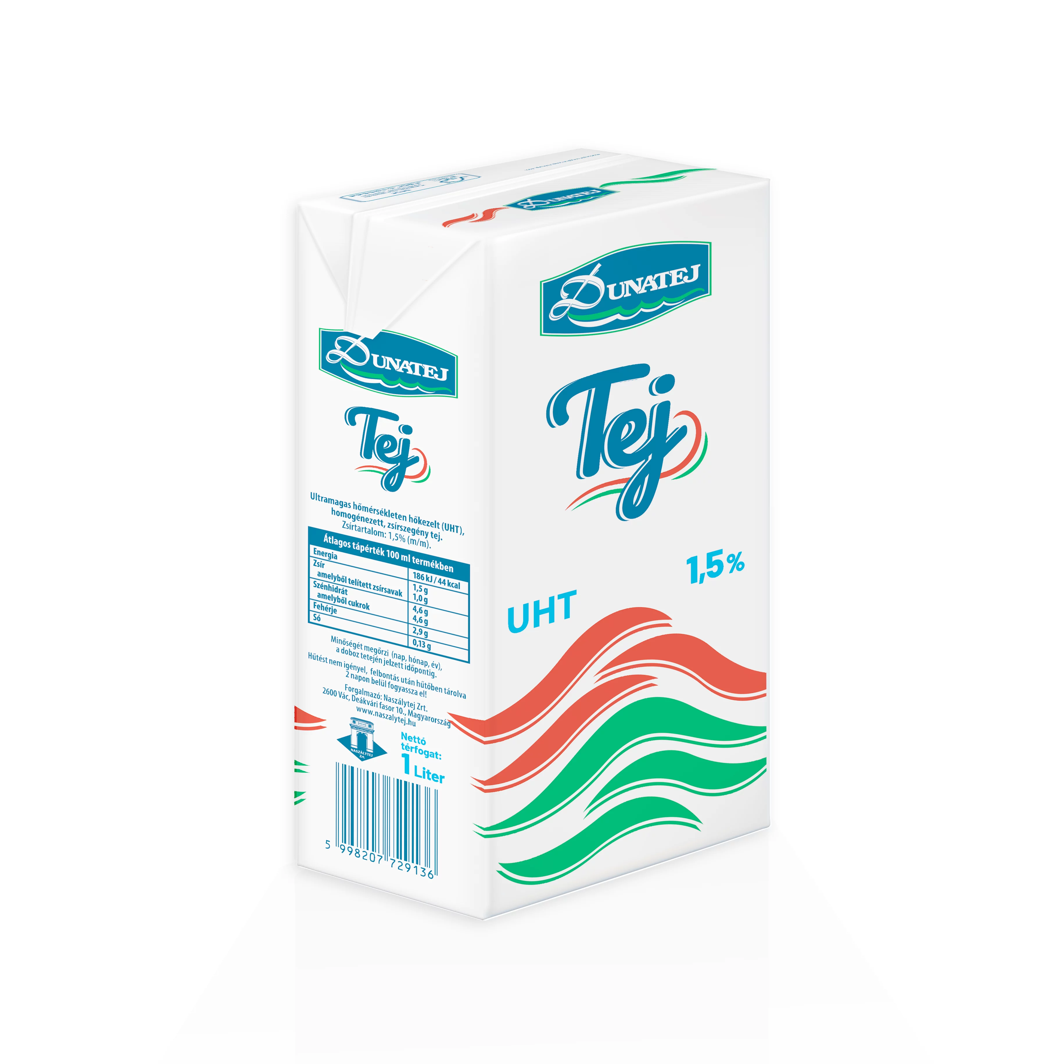 Dunatej UHT zsírszegény tej 1,5% 1 l