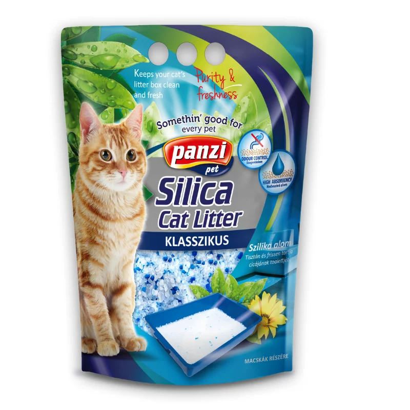 Panzi szilika alom macskák részére