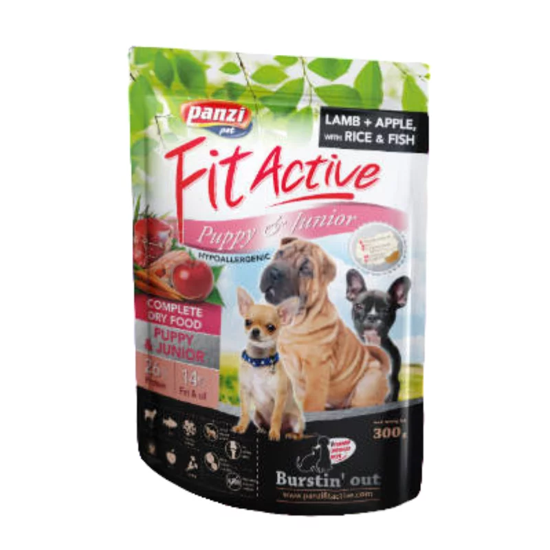 FitActive száraz kutyaeledel 300g  hipoallergén bárányos kölyök kutyáknak