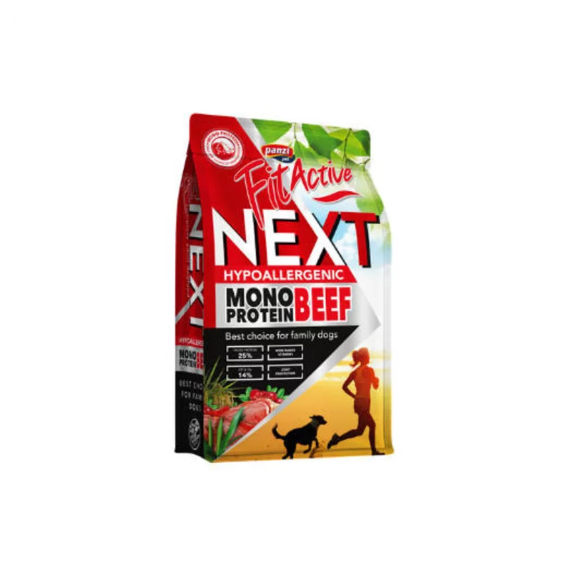 FitActive Next száraz kutyaeledel 3kg Hypoallergenic Mono Beef with cranb.