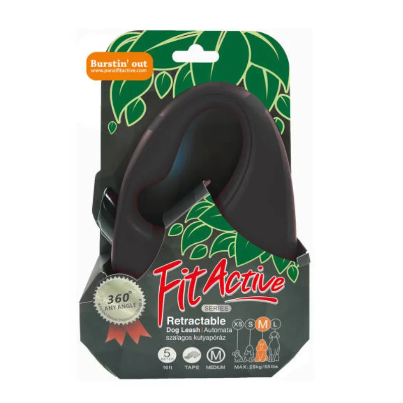 FitActive automata póráz M tape 5m black