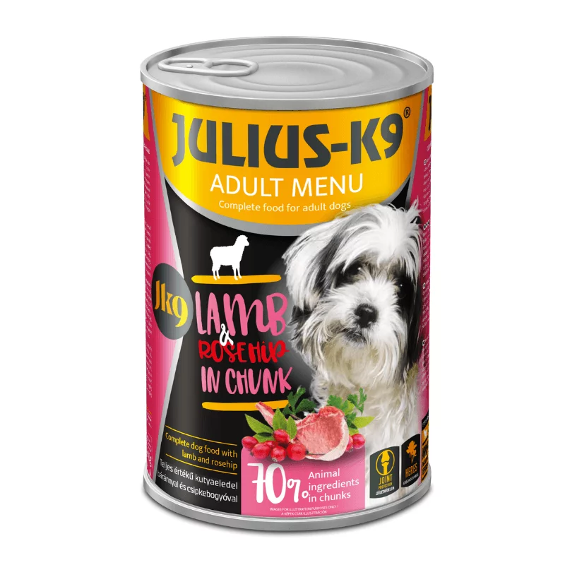 Julius K-9 Vital Essentials teljes értékű eledel felnőtt kutyák részére báránnyal és rizzsel 1240 g