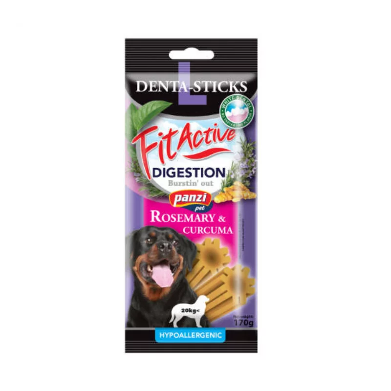 FitActive Snack jutalomfalat 170g Denta-Sticks Digestion L Rosemary+Curcuma