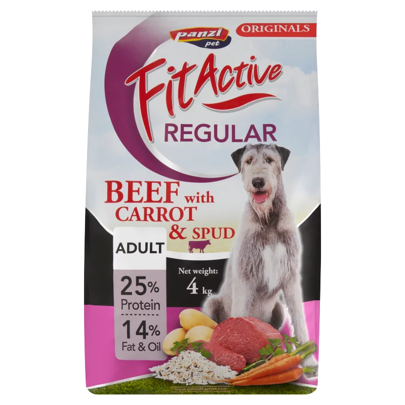 Panzi Fit Active Regular Adult marha teljesértékű eledel felnőtt kutyák részére 4 kg