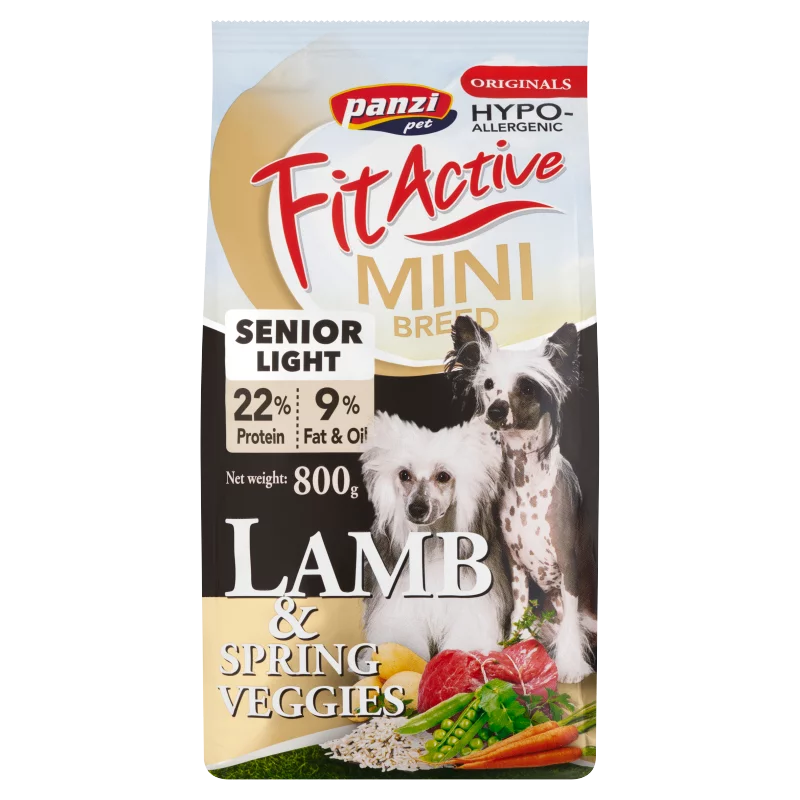 Panzi Pet Fit Active Bárány teljesértékű szárazeledel idős vagy súlyproblémás kutyák számára 800 g