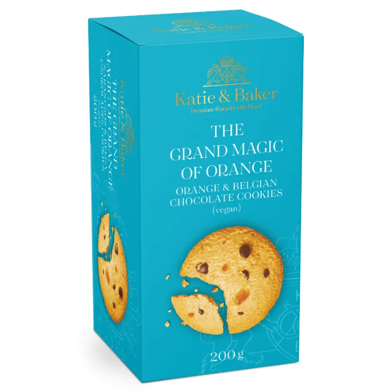 Katie&Baker cookies 200g narancs&belga csokoládés vegán