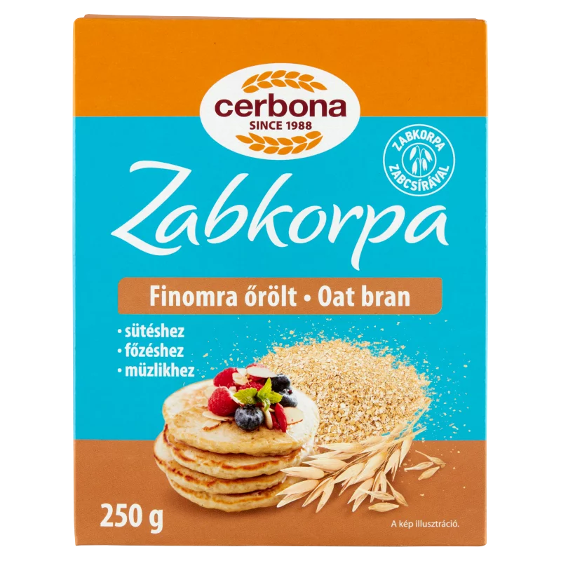 Cerbona finomra őrölt zabkorpa 250 g