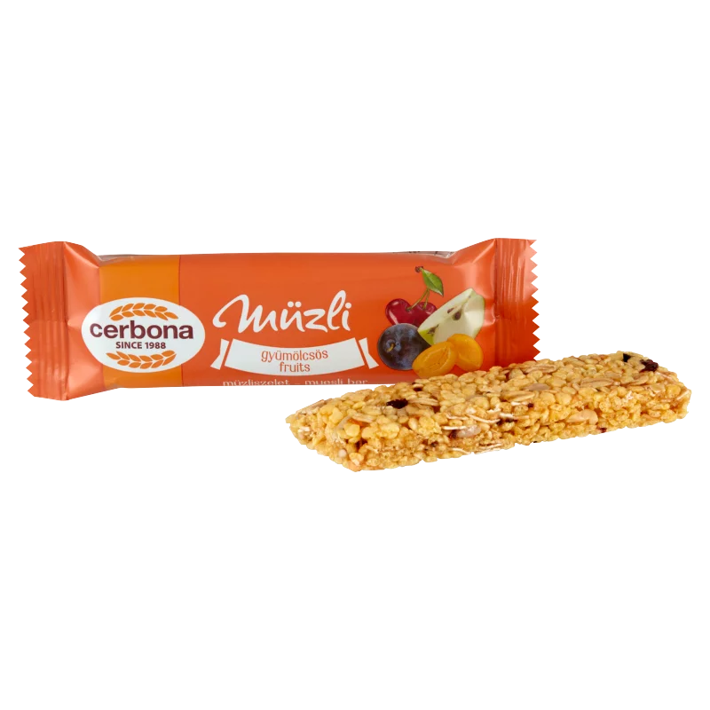 Cerbona gyümölcsös müzliszelet 20 g
