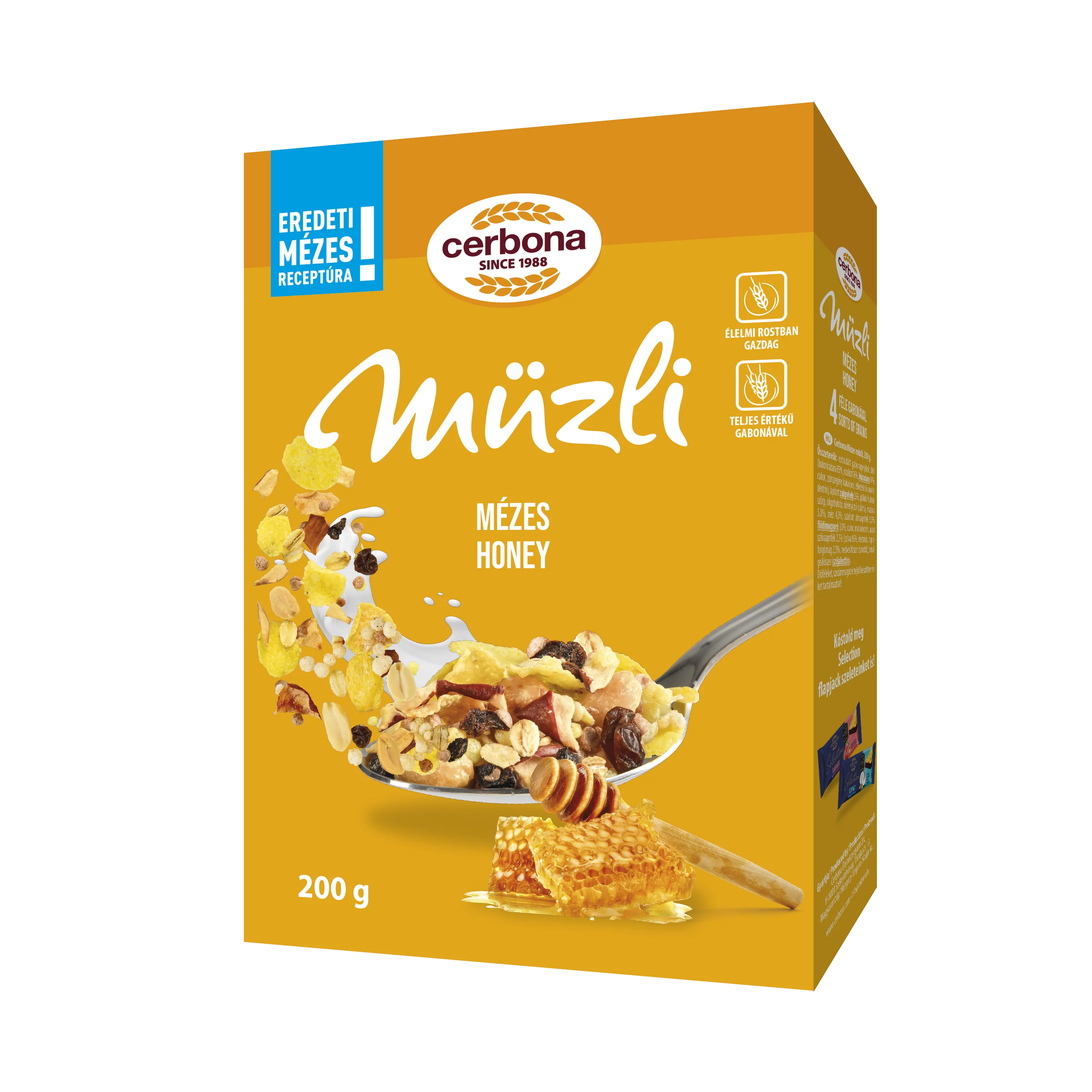 Cerbona müzli 200g mézes 