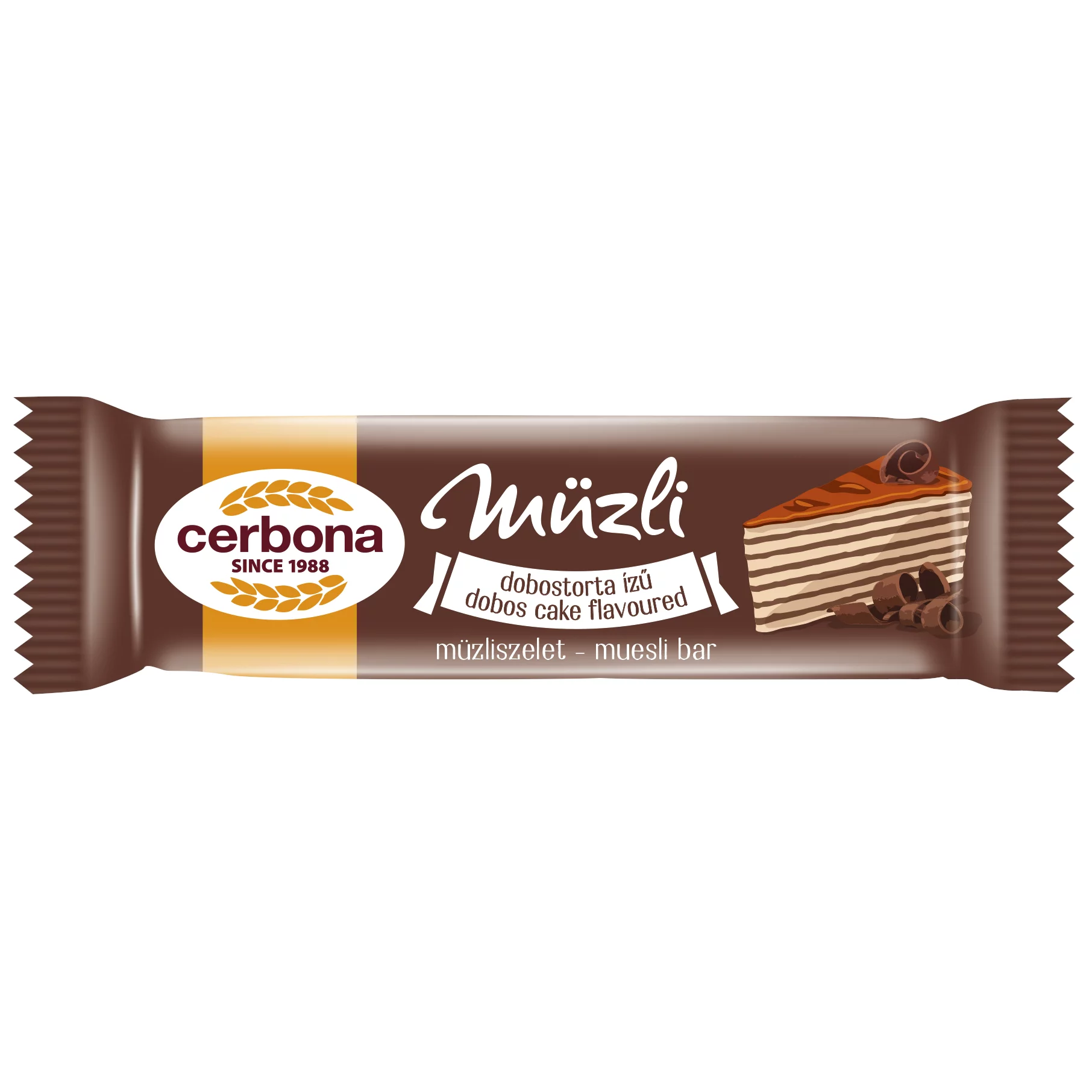 Cerbona müzliszelet 20g Dobostorta ízű