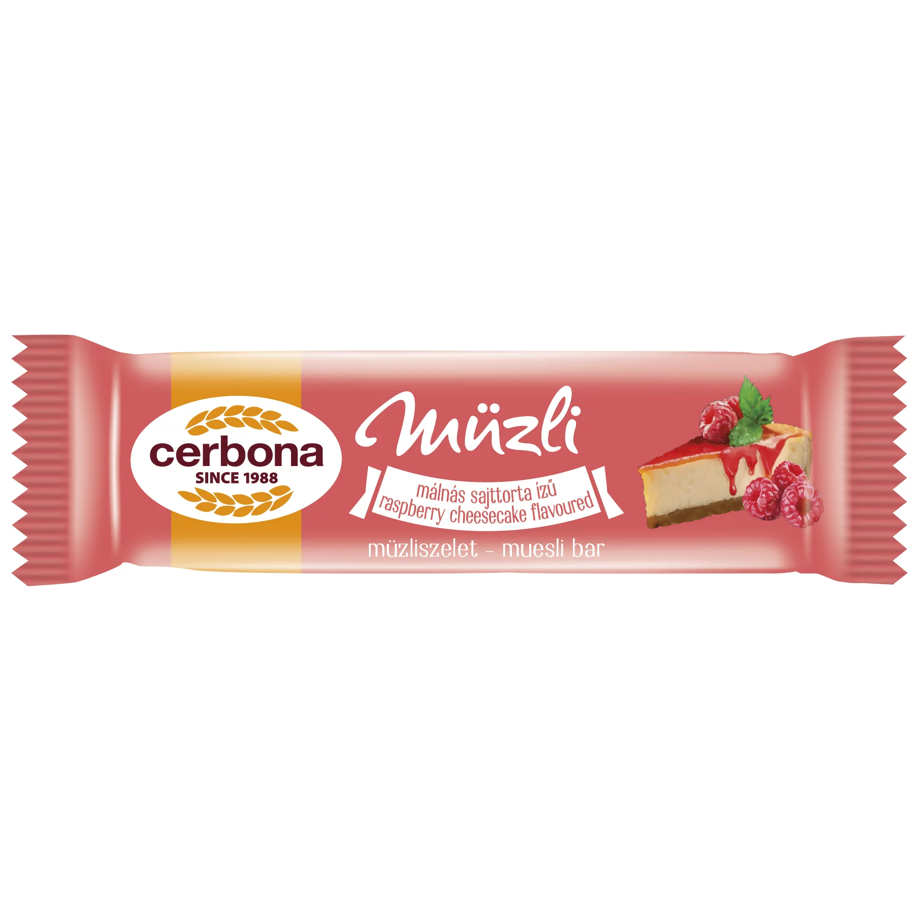 Cerbona müzliszelet 20g Málnás sajttorta ízű