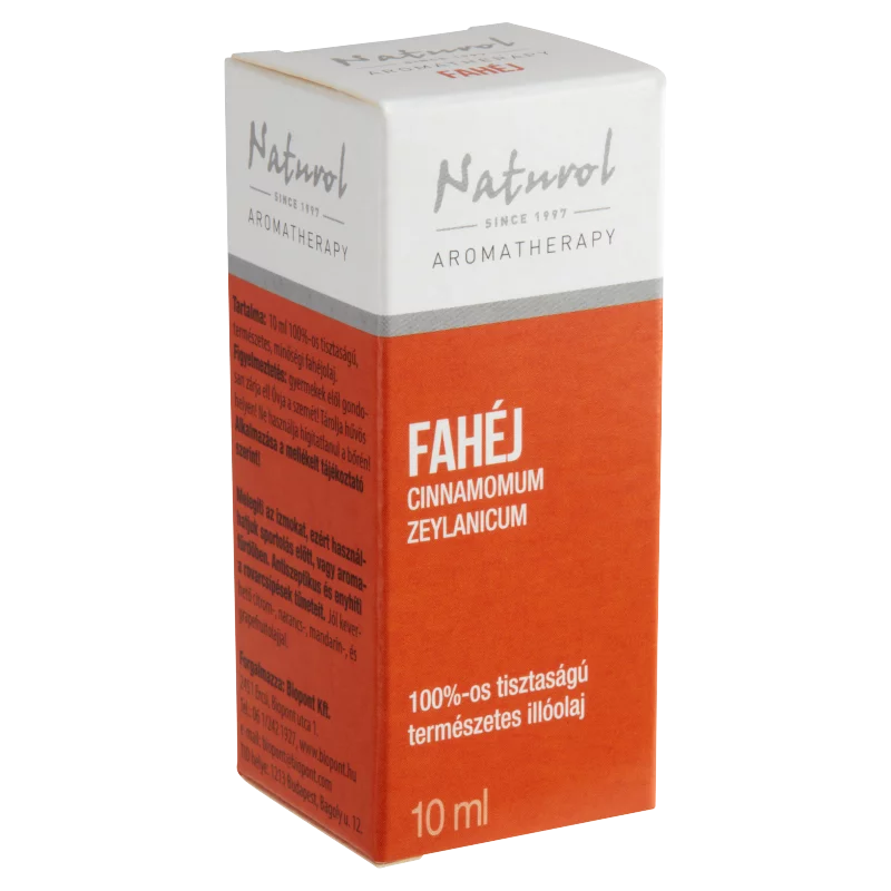 Naturol Aromatherapy 100%-os tisztaságú természetes fahéj illóolaj 10 ml