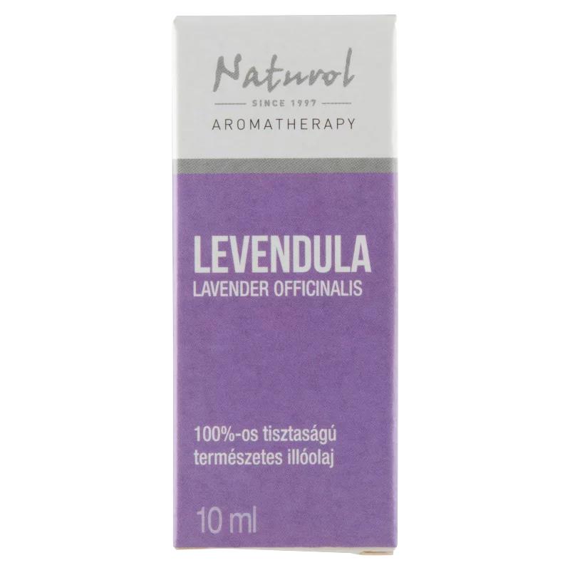 Naturol Aromatherapy 100%-os tisztaságú természetes levendula illóolaj 10 ml