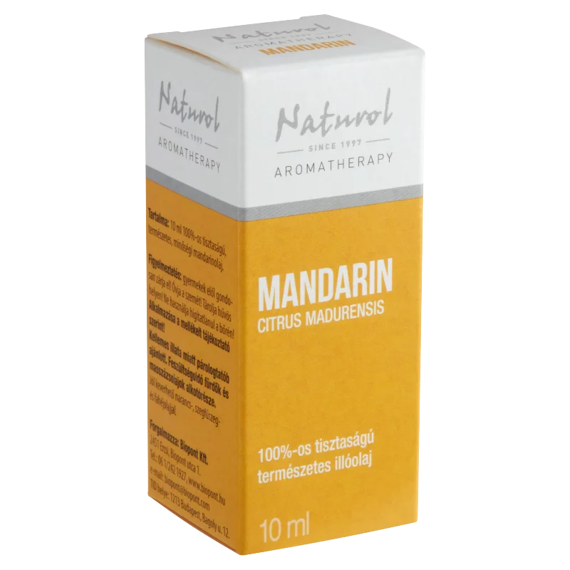 Naturol Aromatherapy 100%-os tisztaságú természetes mandarin illóolaj 10 ml