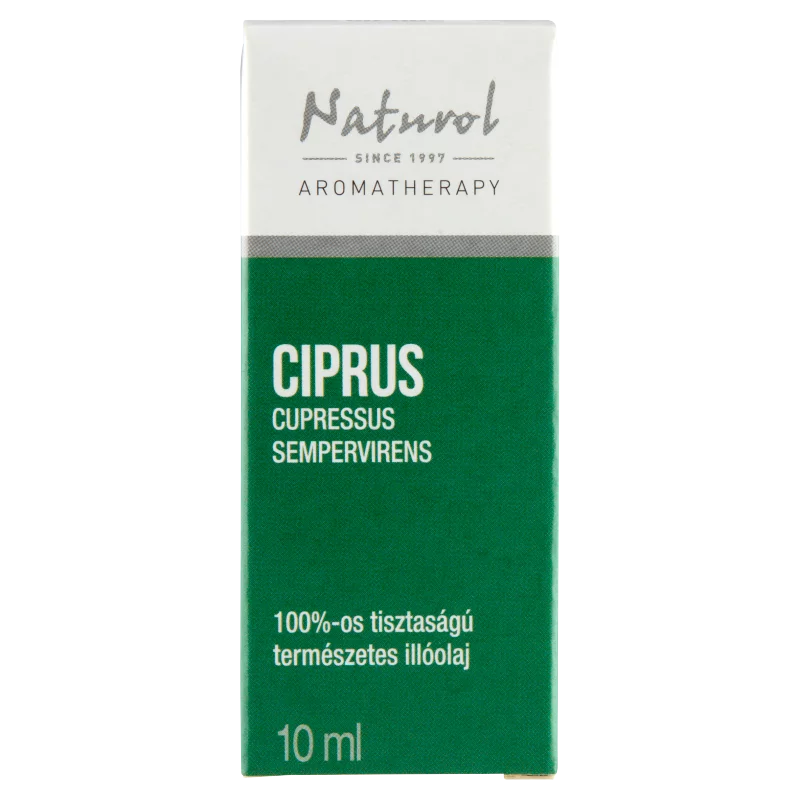 Naturol Aromatherapy 100%-os tisztaságú természetes ciprus illóolaj 10 ml