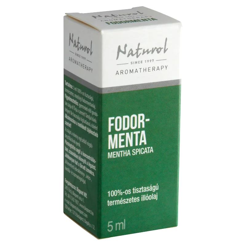 Naturol Aromatherapy 100%-os tisztaságú természetes fodormenta illóolaj 5 ml