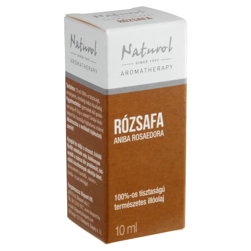 Naturol Aromatherapy 100%-os tisztaságú természetes rózsafa illóolaj 10 ml