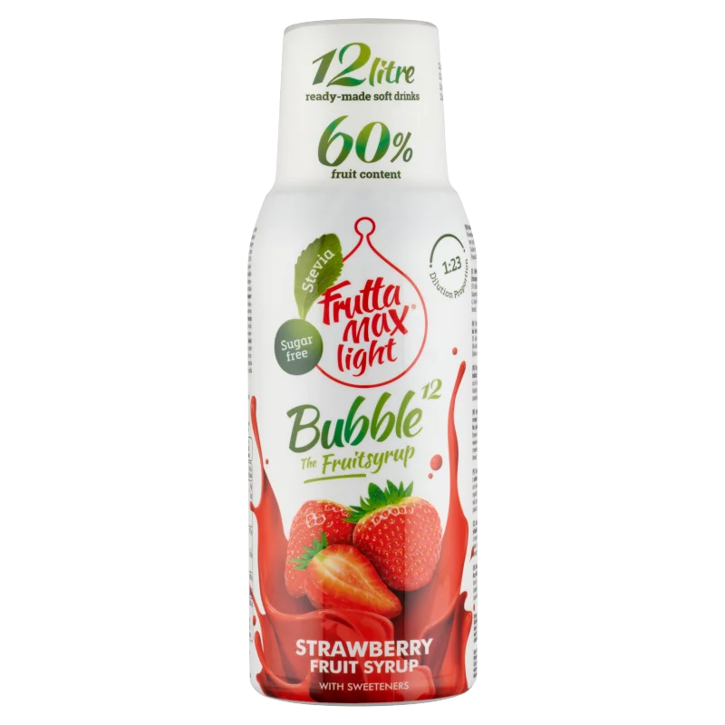 FruttaMax Bubble¹² Light eper gyümölcsszörp édesítőszerekkel 500 ml