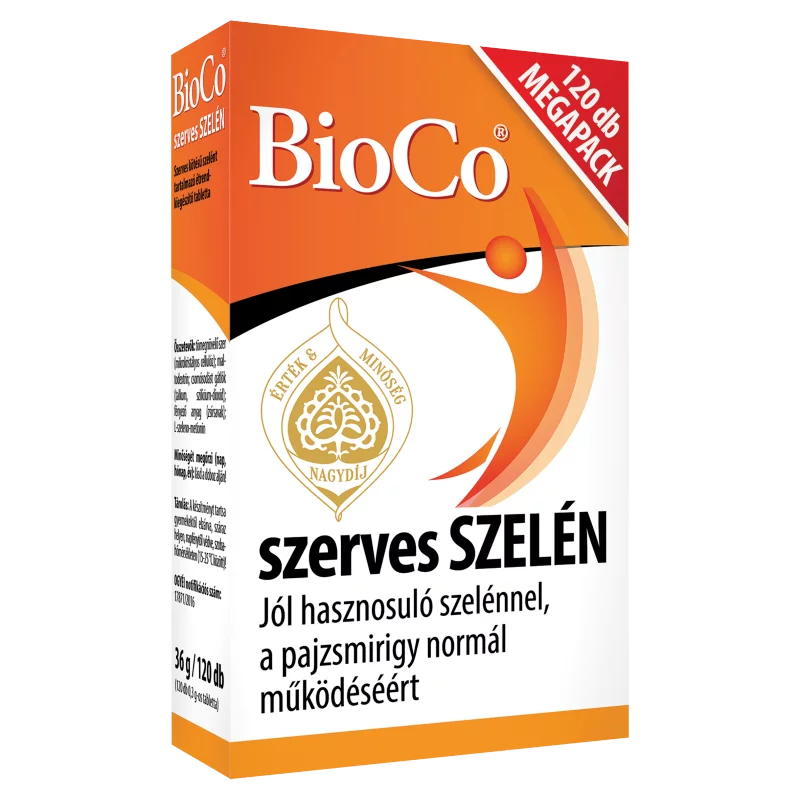 BioCo szerves Szelén Megapack tabletta 120 x 0,3 g (36 g)