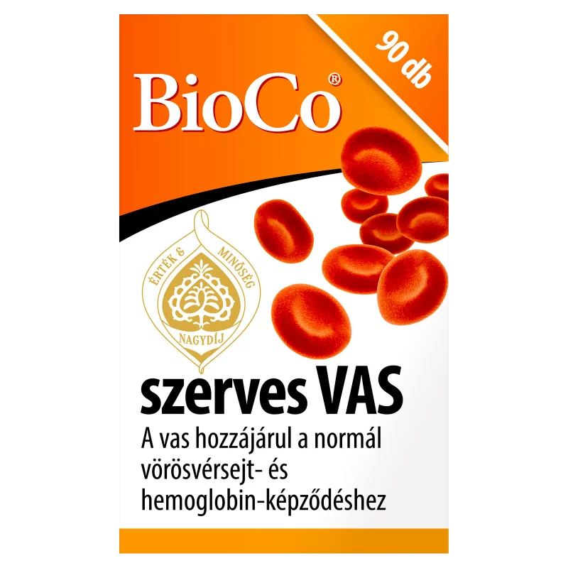 BioCo szerves Vas tabletta 90 x 0,3 g (27 g)