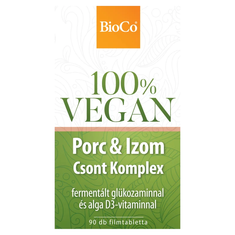 BioCo 100% Vegan Porc & Izom Csont Komplex filmtabletta 90 x 1,552 g (139,68 g)