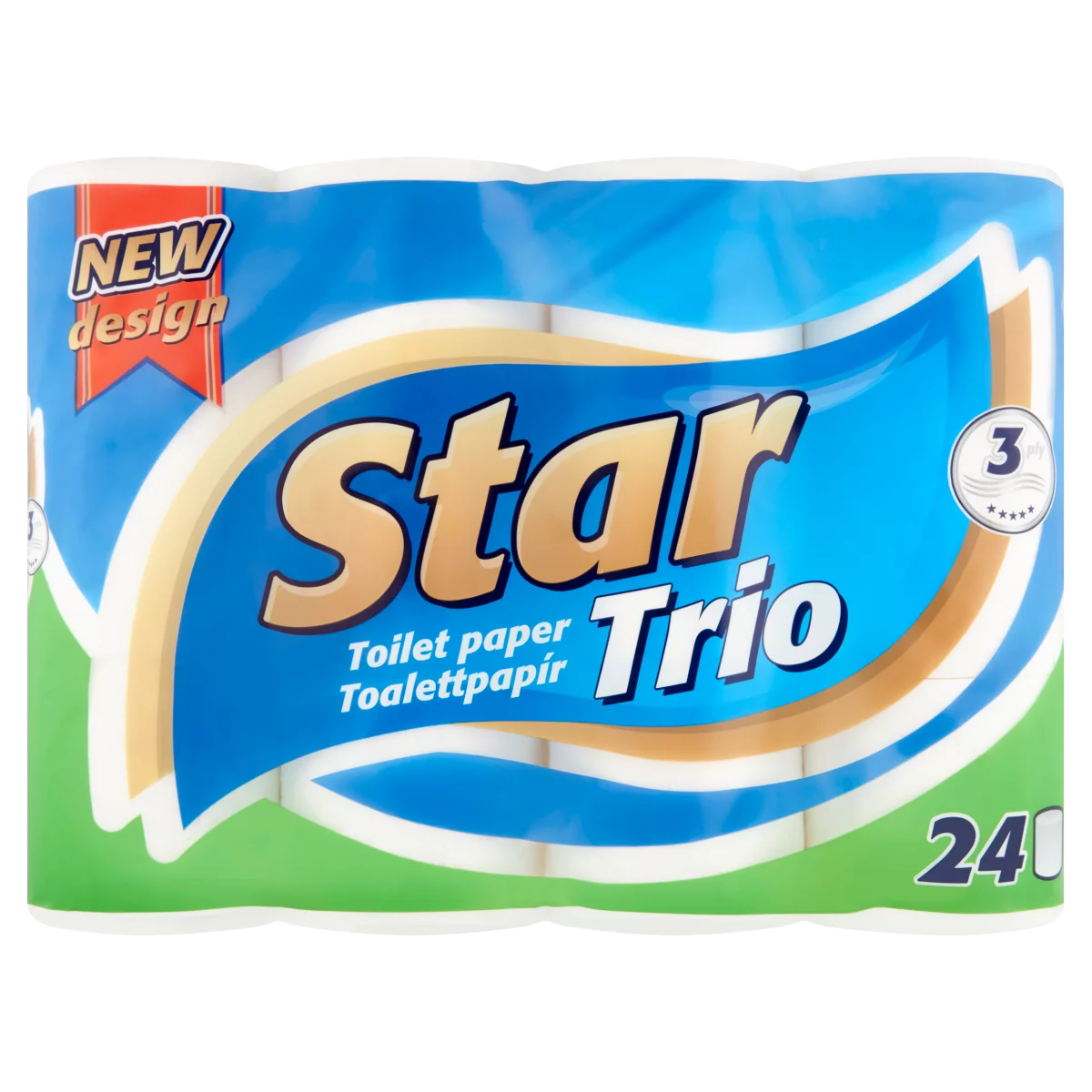 Star Trio toalettpapír 3 rétegű 24 tekercs