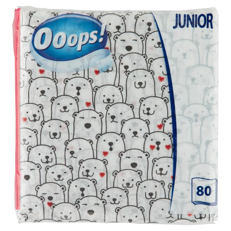 Ooops! Junior szalvéta 1 rétegű 80 db
