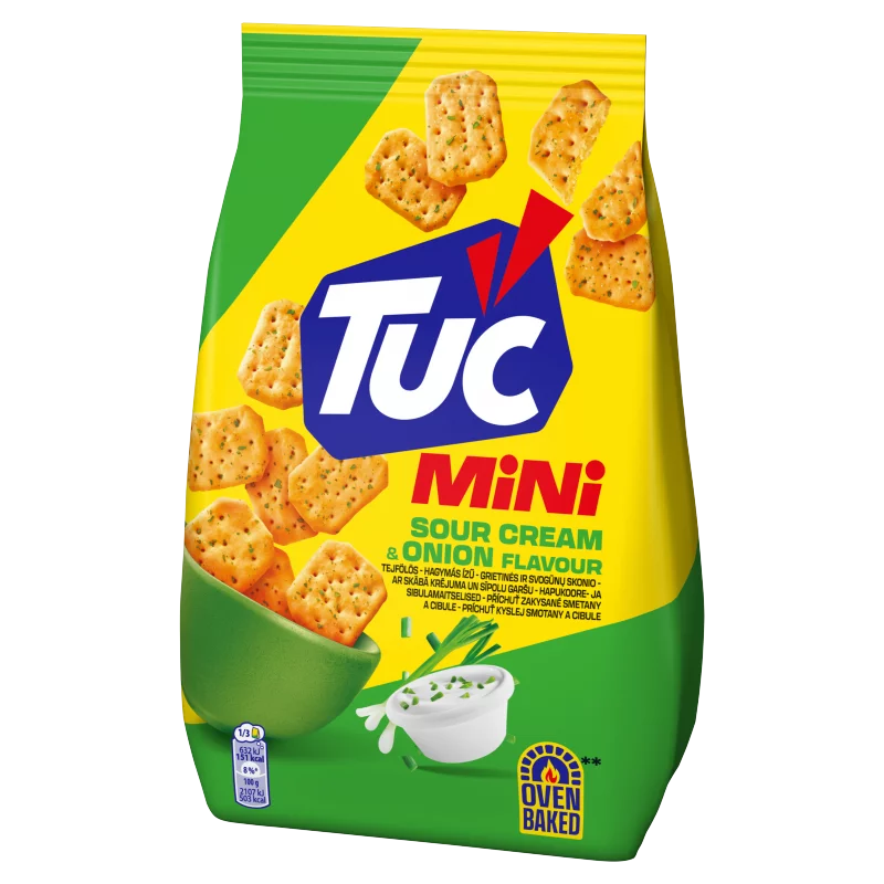 Tuc Mini tejfölös-hagymás ízű kréker 100 g