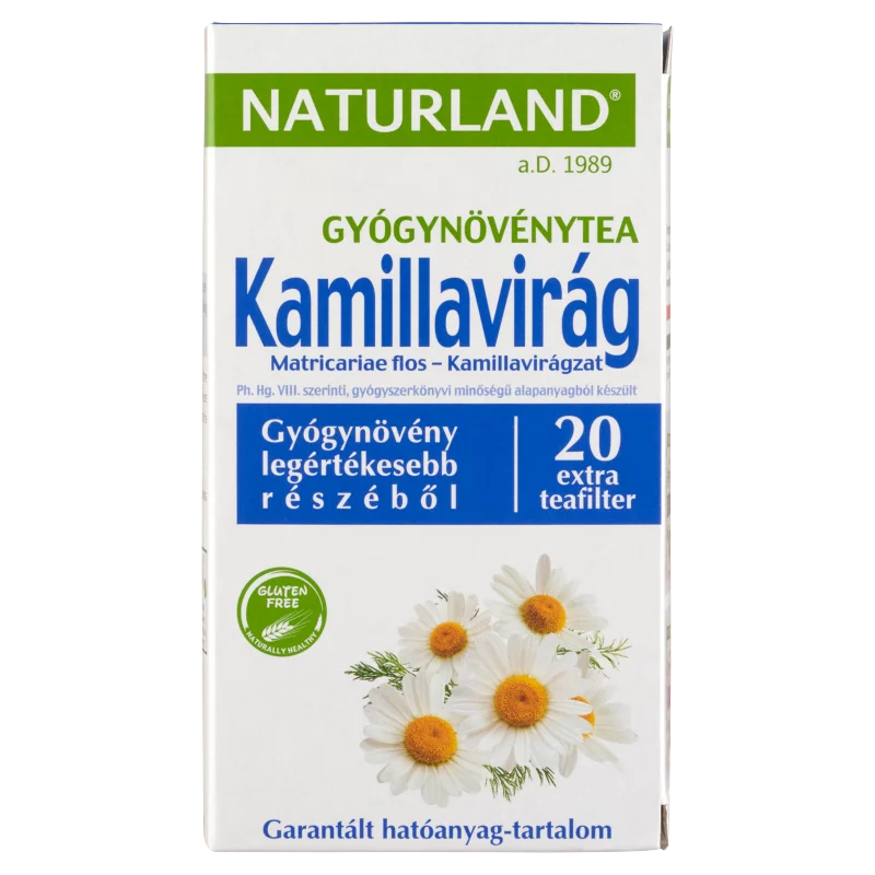 Naturland kamillavirág gyógynövénytea 20 filter 28 g