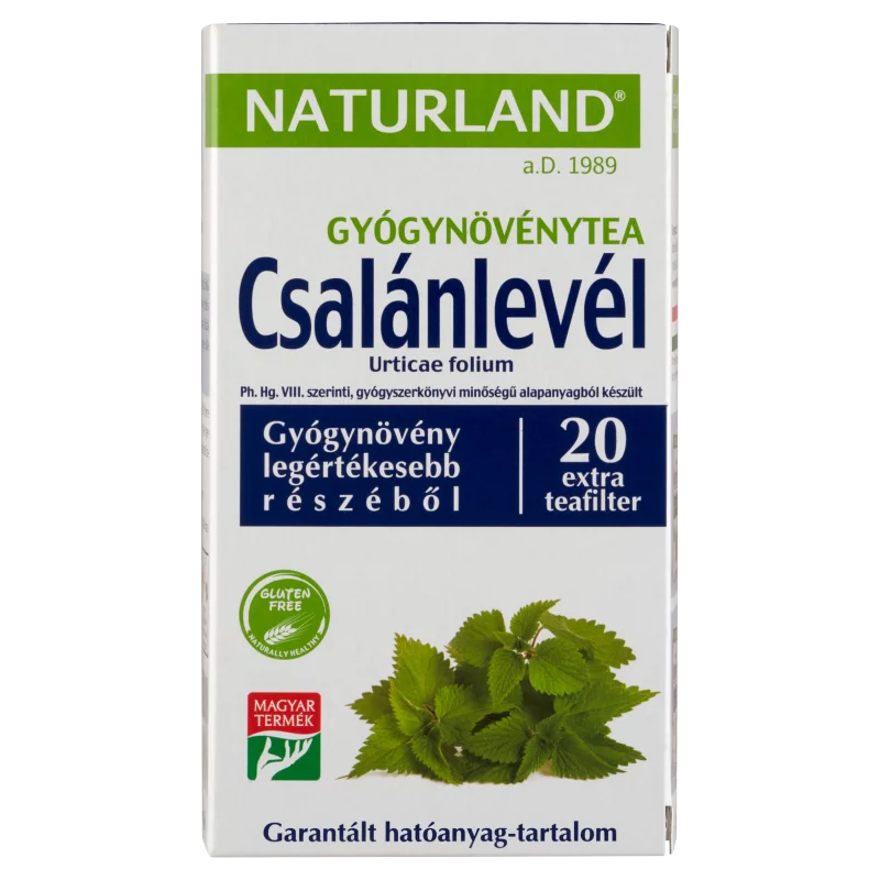 Naturland csalánlevél gyógynövénytea 20 filter 30 g