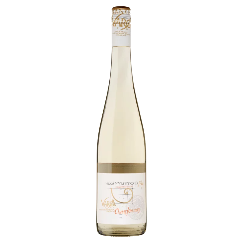 Varga Aranymetszés Friss Balatoni Chardonnay száraz fehér tájbor 11% 0,75 l