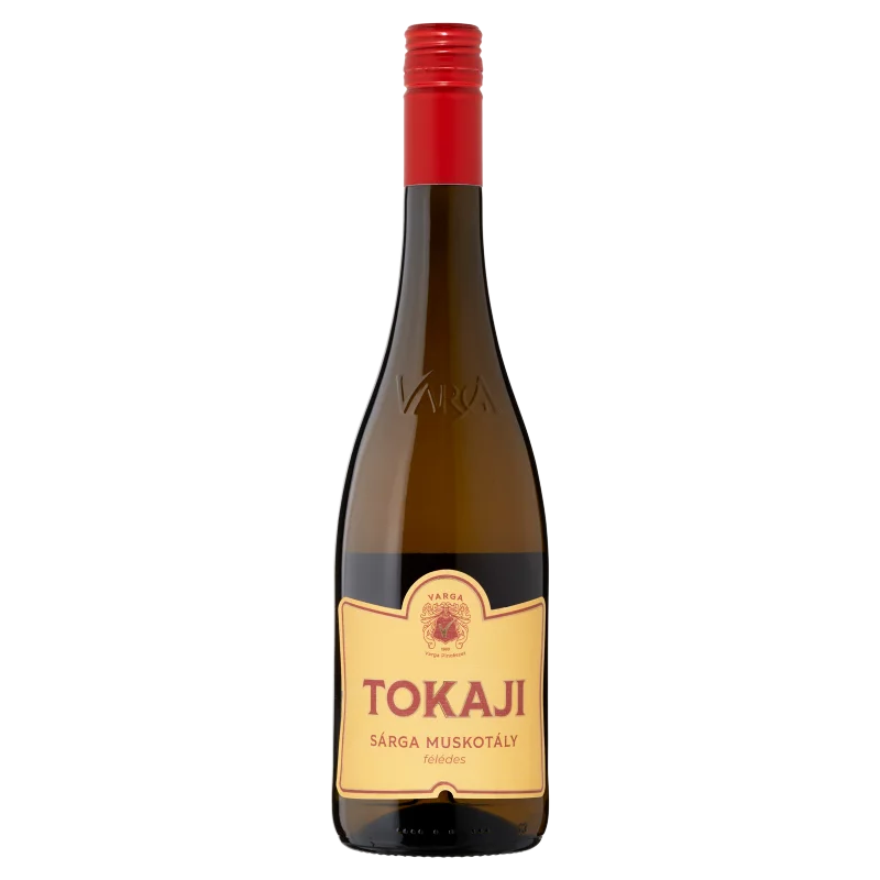 Varga Tokaji Sárga Muskotály félédes fehér bor 10,5% 0,75 l